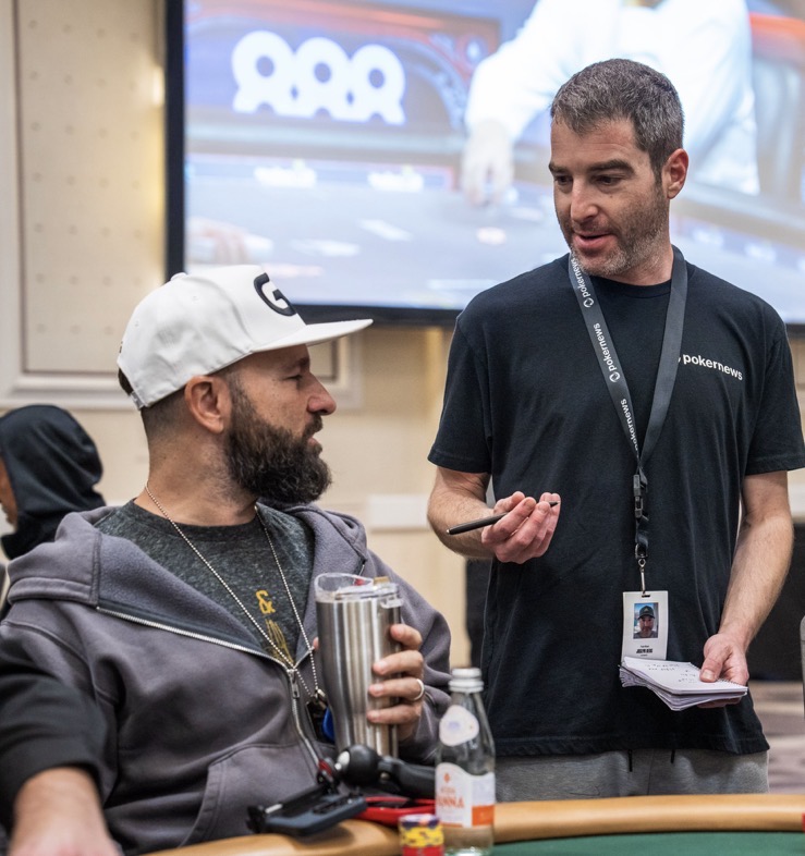 Joe Berg poker reporter working